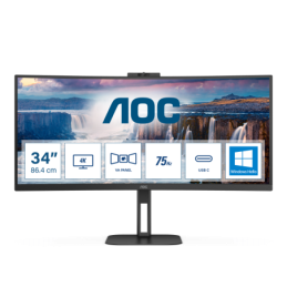 MONITOR 34" AOC CU34V5CW/BK